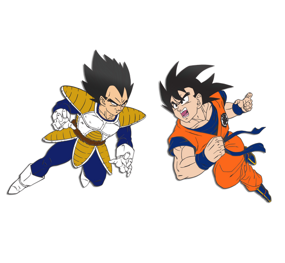 Goku vs Vegeta Pin Set